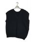 CLANE（クラネ）の古着「W FACE ASYMMETRY KNIT VEST ニットベスト」｜ブラック