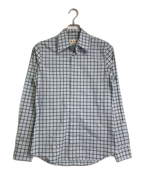 MARNI（マルニ）MARNI (マルニ) チェックシャツ ブルー サイズ:46の古着・服飾アイテム