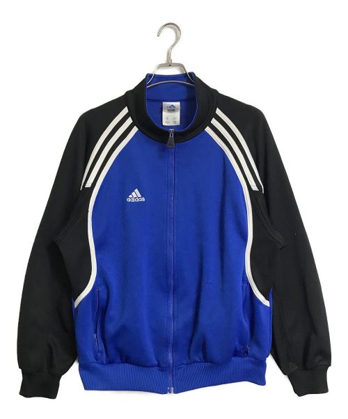 adidas（アディダス）adidas (アディダス) トラックジャケット ブルー×ブラック サイズ:Mの古着・服飾アイテム