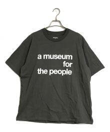 NEIGHBORHOOD×fAWA（ネイバーフッド）の古着「a museum for the peopleプリントTシャツ」｜グレー×ホワイト