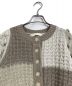 LEINWANDE (ラインヴァンド) Bubble Patchwork Cardigan/立体カーディガン/ ブラウン サイズ:FREE：16000円