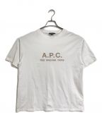 A.P.C.アーペーセー）の古着「刺繍ロゴＴシャツ　ロゴTシャツ　半袖　Tee  S/S」｜ホワイト