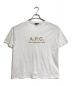 A.P.C.（アーペーセー）の古着「刺繍ロゴＴシャツ　ロゴTシャツ　半袖　Tee  S/S」｜ホワイト