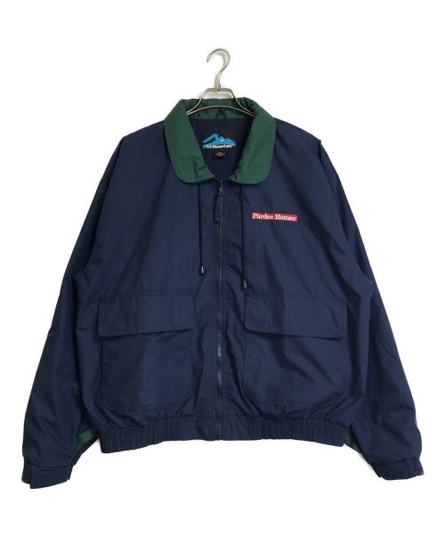 Tri Mountain（トライマウンテン）TRI MOUNTAIN (トライマウンテン) ポリコットンブルゾン ネイビー サイズ:2XLの古着・服飾アイテム