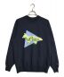 maison kitsune（メゾンキツネ）の古着「DRY COTTON SWEATSHIRT  / ラグランスウェット574-3184904」｜ネイビー