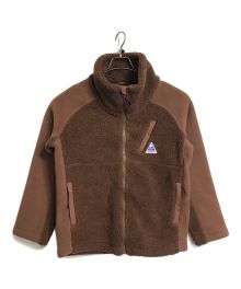 Cape HEIGHTS（ケープハイツ）の古着「BREAKHEART FLEECE Jacket ブレイクハート　フリースジャケット　ボアジャケット」｜ブラウン