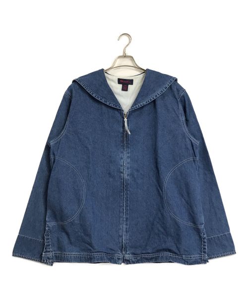 Denim&co（デニムアンドコー）Denim&co (デニムアンドコー) 　デニムジャケット　デニムアンドコー　セーラージャケット インディゴ サイズ:Lの古着・服飾アイテム