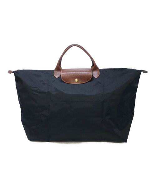 LONGCHAMP（ロンシャン）LONGCHAMP (ロンシャン) LONGCHAMP　　ハンドバッグ　大容量 ブラック サイズ:実寸参照の古着・服飾アイテム