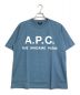 A.P.C.（アーペーセー）の古着「A.P.C.　　プリントTシャツ　ブルー」｜ブルー