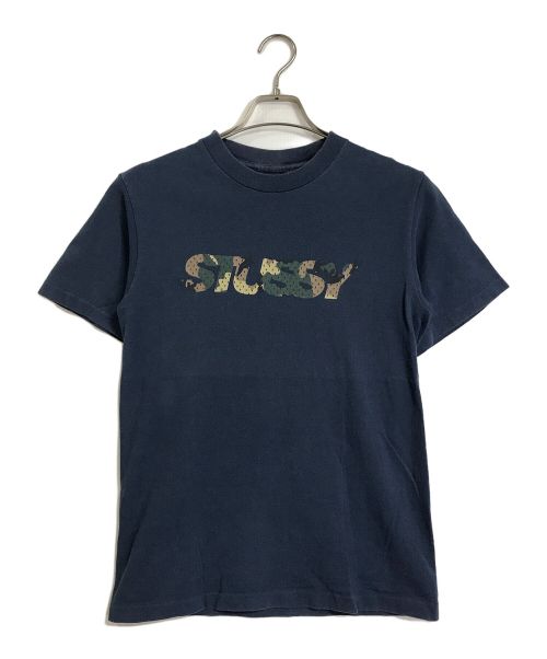 stussy（ステューシー）stussy (ステューシー) 【古着】90’SロゴTシャツ　USA製 紺タグ赤青 90年代後期 ネイビー サイズ:Sの古着・服飾アイテム