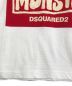 中古・古着 DSQUARED2 (ディースクエアード) DSQUARED2　　Tシャツ　　S71GD0751 ホワイト×レッド サイズ:L：3980円