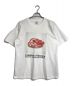 united athle（ユナイテッドアスレ）の古着「　united athle　6.2oz. Premium T-shirt /BEEF Tシャツ　　高岡周策コラボ」｜レッド×ホワイト