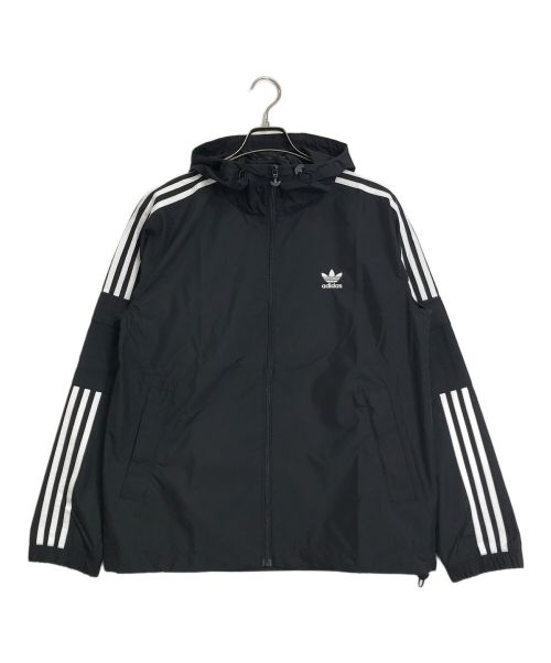 adidas（アディダス）adidas (アディダス) adidas　3 STRIPES FZ WINDBRE  GN3475 ブラック サイズ:M 未使用品の古着・服飾アイテム