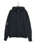 DIESEL（ディーゼル）の古着「DIESEL　　S-MACS-HOOD/スリーブバックプリントパーカー　　」｜ブラック