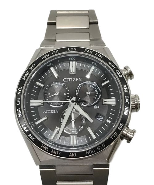 CITIZEN（シチズン）CITIZEN (シチズン) CITIZEN　クロノグラフ　E660-007C801　電波ソーラー ブラック サイズ:実寸参照の古着・服飾アイテム