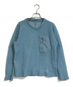 and wanderアンドワンダー）の古着「alpha direct pullover」｜ブルー