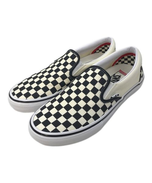 VANS（バンズ）VANS (バンズ) VANS　　SKATE SLIP-ON PRO CHECKER   VN0A5FCAAUH ブラック サイズ:27.5の古着・服飾アイテム