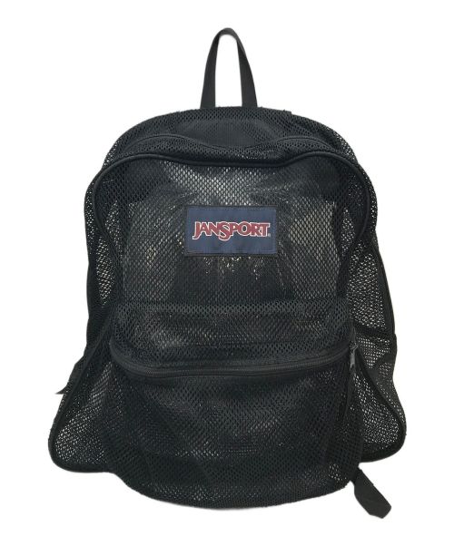 JANSPORT（ジャンスポーツ）JANSPORT (ジャンスポーツ) JANSPORT　　メッシュバックパック ブラック サイズ:実寸参照の古着・服飾アイテム