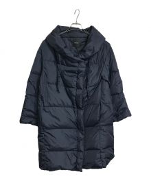 theory（セオリー）の古着「ショールカラーダウンコート FEATHER WEIGHT NYLON2/ OTS LONG PUFFER J」｜ネイビー