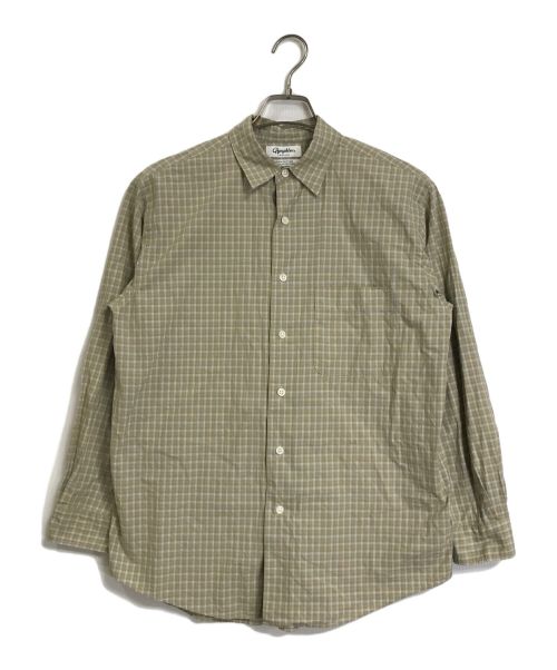Gymphlex（ジムフレックス）Gymphlex (ジムフレックス) Gymphlex　　チェックシャツ　J-1427 NBP グリーン サイズ:12の古着・服飾アイテム