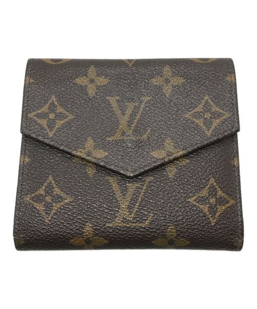 LOUIS VUITTON（ルイ ヴィトン）LOUIS VUITTON (ルイ ヴィトン) Wホック 三つ折り財布　モノグラム　884AN ブラウン サイズ:実寸参照の古着・服飾アイテム