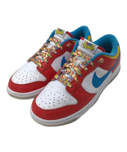 NIKE（ナイキ）NIKE FRUiTY PEBBLES LEBRON JAMES ナイキダンクLOW    DH8009-600   NIKE   FRUiTY PEBBLES      LEBRON JAMES レッド×ブルー サイズ:25.5の古着・服飾アイテム