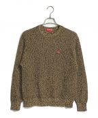 SUPREMEシュプリーム）の古着「21AWスモールボックスロゴメランジニットセーター/Melange Rib Knit Sweater/SMALL BOX LOGO」｜ベージュ