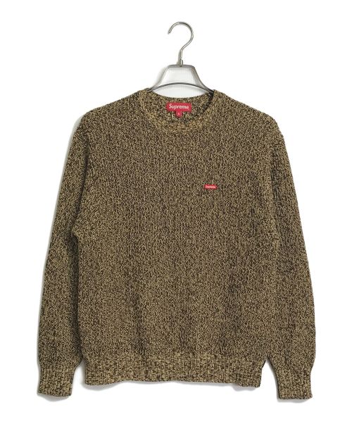 SUPREME（シュプリーム）Supreme (シュプリーム) 21AWスモールボックスロゴメランジニットセーター/Melange Rib Knit Sweater/SMALL BOX LOGO ベージュ サイズ:Sの古着・服飾アイテム