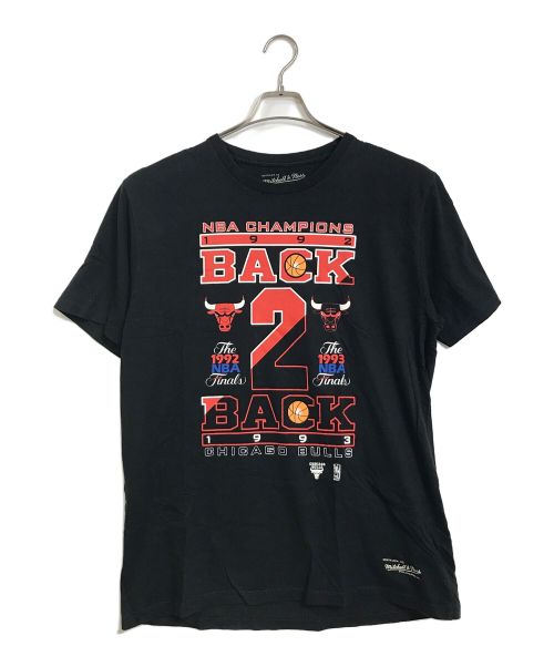 MITCHELL & NESS（ミッチェルアンドネス）MITCHELL & NESS (ミッチェルアンドネス) Tシャツ　半袖　S/Sカットソー　プリントTシャツ ブラック サイズ:Lの古着・服飾アイテム