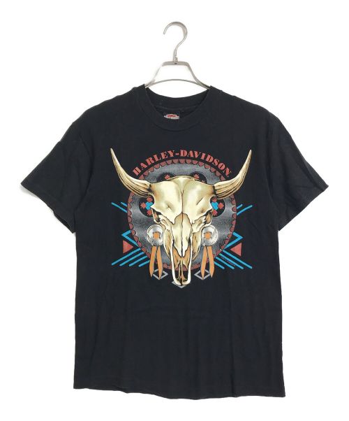 HARLEY-DAVIDSON（ハーレーダビッドソン）HARLEY-DAVIDSON (ハーレーダビッドソン) HARLEY-DAVIDSON　　90S'ヴィンテージTシャツ  / プリントTシャツ ブラック サイズ:Mの古着・服飾アイテム