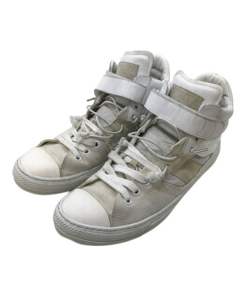 Martin Margiela22（マルタン・マルジェラ22）Martin Margiela22 (マルタン・マルジェラ22) 再構築スニーカー/Evolution HIGH-TOP SNIEAKERS アイボリー サイズ:43の古着・服飾アイテム