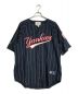 MLB MIRAGE（エムエルビー ミラージュ）の古着「【古着】ベースボールシャツ　yankees MARTINEZ 90’ｓ　baseball shirt  半袖　S/S  old」｜ネイビー