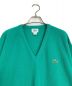 IZOD LACOSTE (アイゾッド ラコステ) 70’ｓアクリルVネックニット　　IZOD LACOSTE    USA製 グリーン サイズ:M：7000円