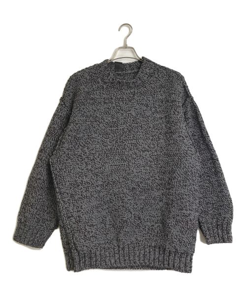 N.HOOLYWOOD（エヌ ハリウッド）N.HOOLYWOOD (エヌ ハリウッド) コンパイル クルーネック ニットCOMPILE CREWNECK KNIT グレー×パープル サイズ:Lの古着・服飾アイテム