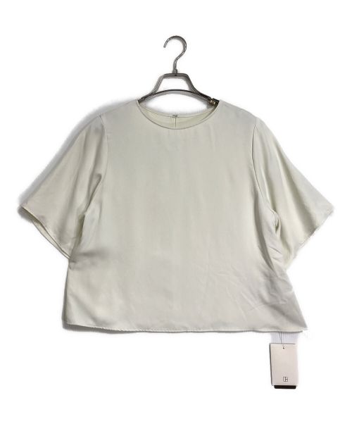 Plage（プラージュ）Plage (プラージュ) 半袖ブラウス/フィブリルサテン Tee ブラウス　S/S ホワイト サイズ:FREEの古着・服飾アイテム