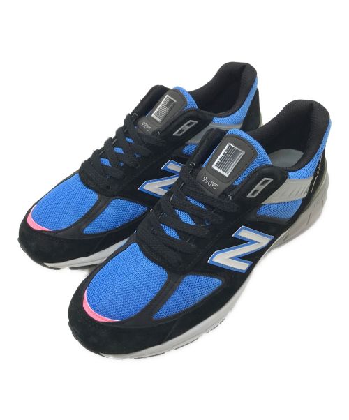 NEW BALANCE（ニューバランス）NEW BALANCE (ニューバランス) 990V5 US990MC5 スニーカー　NEW BALANCE ニューバランス ブラック×ブルー　27.5cm  ブラック×ブルー サイズ:27.5cmの古着・服飾アイテム