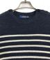 POLO RALPH LAUREN (ポロ・ラルフローレン) リネンコットンボーダーニットワンピース　長袖ワンピース　L/S  linen cotton border one-piece ネイビー サイズ:160/84A：6000円