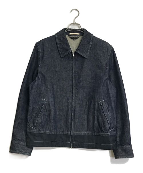 COMME des GARCONS HOMME PLUS（コムデギャルソンオムプリュス）COMME des GARCONS HOMME PLUS (コムデギャルソンオムプリュス) COMME des GARCONS HOMME PLUS　　ドッキングデニムジップジャケット　　PE-J084 インディゴ サイズ:Mの古着・服飾アイテム