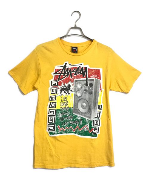 stussy（ステューシー）stussy (ステューシー) ラスタカラーT 　Tシャツ　イエロー　 イエロー サイズ:Mの古着・服飾アイテム