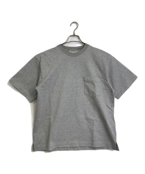 AURALEE（オーラリー）AURALEE (オーラリー) STAND-UP TEE スタンドアップT  Tシャツ　半袖　S/S グレー サイズ:3の古着・服飾アイテム