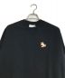 MAISON KITSUNE (メゾンキツネ) MAISON KITSUNE　　キツネワッペンポイントスウェット/CHILLAX FOX PATCH CLASSIC SWEATSHIRT ブラック サイズ:M：13000円