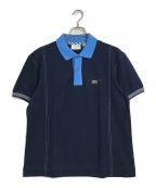 LACOSTEラコステ）の古着「LACOSTE　　カラー配色切り替えポロシャツ　　PH5743-10」｜ブルー×ネイビー