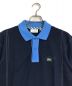 LACOSTE (ラコステ) LACOSTE　　カラー配色切り替えポロシャツ　　PH5743-10 ブルー×ネイビー サイズ:4 未使用品：6000円