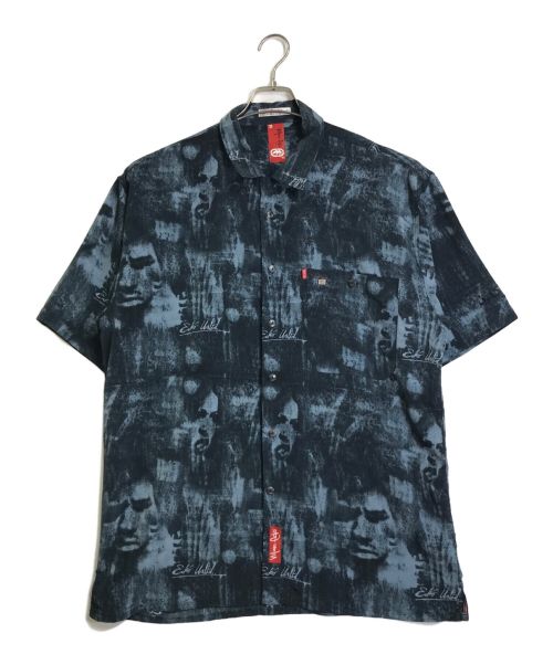 ECKO  unltd（エコーアンリミテッド）ECKO  unltd (エコーアンリミテッド) 半袖シャツ ネイビー サイズ:Lの古着・服飾アイテム