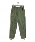 MADISON BLUEマディソンブルー）の古着「CARGO PANTS L.BS. カーゴパンツ ミリタリー テーパード　MB194-3701」｜オリーブ