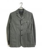 NIGEL CABOURNナイジェルケーボン）の古着「NOTCH WORK JACKET/カバーオール/ジャケットシャツ/JACKET/SHIRT」｜グレー