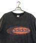 adidas (アディダス) adidas　ヴィンテージドローコード付きTシャツ ブラック サイズ:SM：6000円