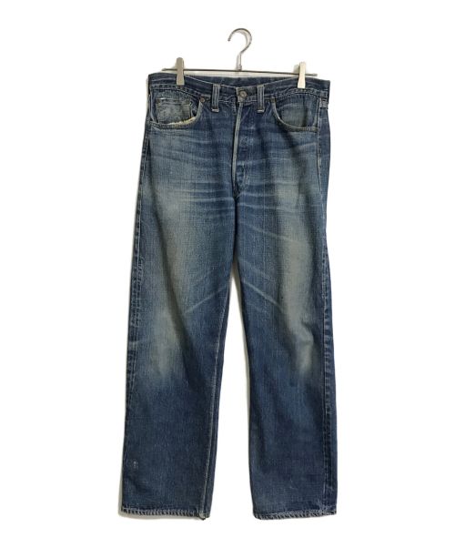 LEVI'S（リーバイス）LEVI'S (リーバイス) LEVI'S 501XX47前期デニムパンツ オリジナル 実物 ポケット裏シングル トップボタン裏Vステッチ 片面赤タブ 隠しリベット ブルー サイズ:W82L72の古着・服飾アイテム