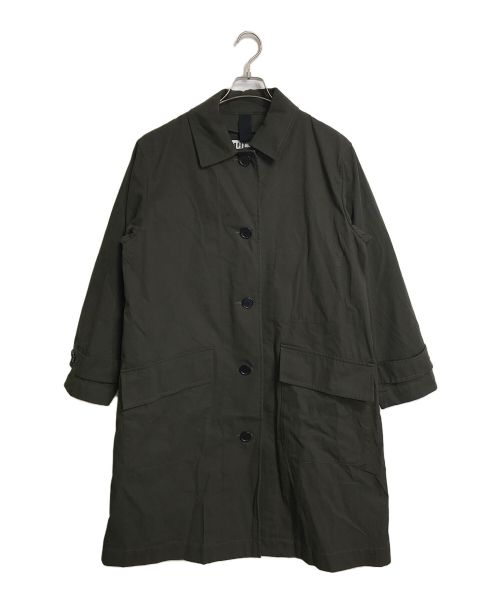 MHL（エムエイチエル）MHL (エムエイチエル) ダウンライナー付ステンカラーコート　PROOFED COTTON NYLON TWILL  アウター　ロングコート オリーブ サイズ:Ⅲの古着・服飾アイテム