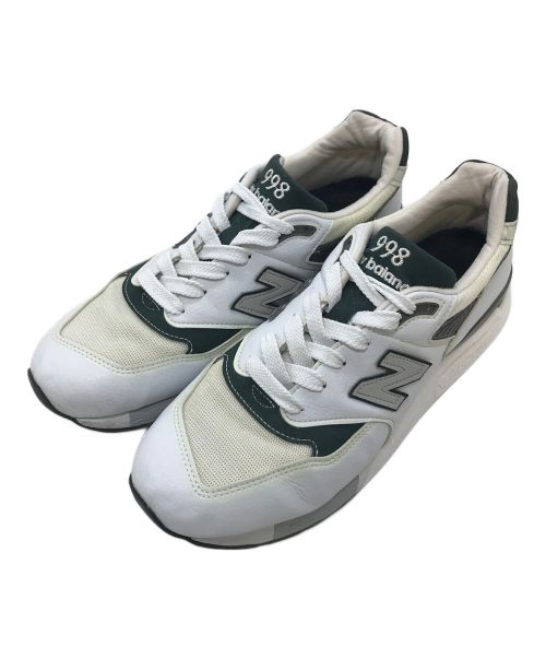 NEW BALANCE（ニューバランス）NEW BALANCE (ニューバランス) スニーカー　M998JWG made in U.S.A. LIMITED EDITION  USA製 ホワイト×グリーン サイズ:内タグ消失により不明の古着・服飾アイテム